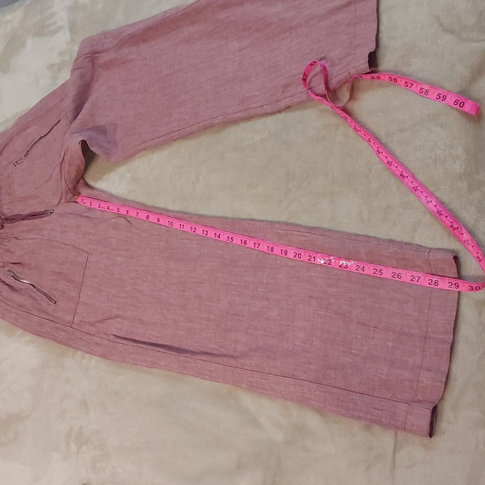Athleta Cabo Linen Wide Leg Pants Womens Size 2P - Picture 5 of 9